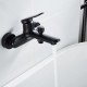 BRUNO μπαταρία τοίχου μπάνιου M31570-235H, αναμεικτική, μαύρη