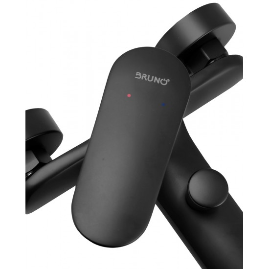 BRUNO μπαταρία τοίχου μπάνιου M31570-235H, αναμεικτική, μαύρη