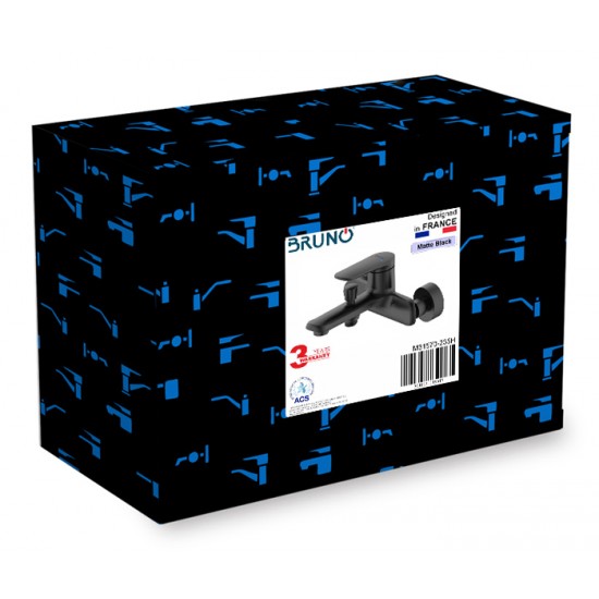 BRUNO μπαταρία τοίχου μπάνιου M31570-235H, αναμεικτική, μαύρη