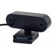 POWERTECH web camera PT-1382, 2MP, 1080p FHD, ρυθμιζόμενη εστίαση, 1.5m, μαύρη