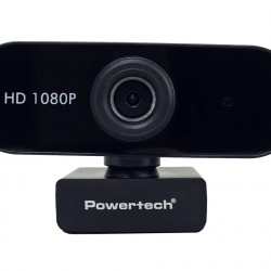 POWERTECH web camera PT-1382, 2MP, 1080p FHD, ρυθμιζόμενη εστίαση, 1.5m, μαύρη