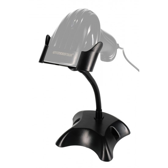 GTCODESTAR βάση για barcode scanner GTC-STAND, εύκαμπτος μεταλλικός βραχίονας, μαύρη