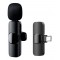 APEXEL ασύρματο μικρόφωνο APL-MIC003, USB-C, 2.4GHz, μαύρο