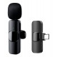 APEXEL ασύρματο μικρόφωνο APL-MIC003, USB-C, 2.4GHz, μαύρο