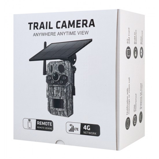 SECTEC smart ηλιακή κάμερα κυνηγού ST-HC809, 3MP, 4G, PIR, SD, IP66