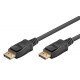 GOOBAY καλώδιο DisplayPort 74744, 8K/120Hz, 40 Gbps, 2m, μαύρο