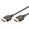 GOOBAY καλώδιο HDMI 75292 με Ethernet, slim, 4K/60Hz, 18 Gbps, 0.5m, μαύρο