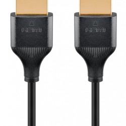 GOOBAY καλώδιο HDMI 75298 με Ethernet, slim, 8K/60Hz, 48 Gbps, 1m, μαύρο