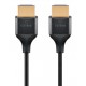 GOOBAY καλώδιο HDMI 75298 με Ethernet, slim, 8K/60Hz, 48 Gbps, 1m, μαύρο