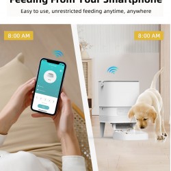 BRUNO smart ταΐστρα κατοικίδιων BRN-0232, 4L, WiFi, λευκή