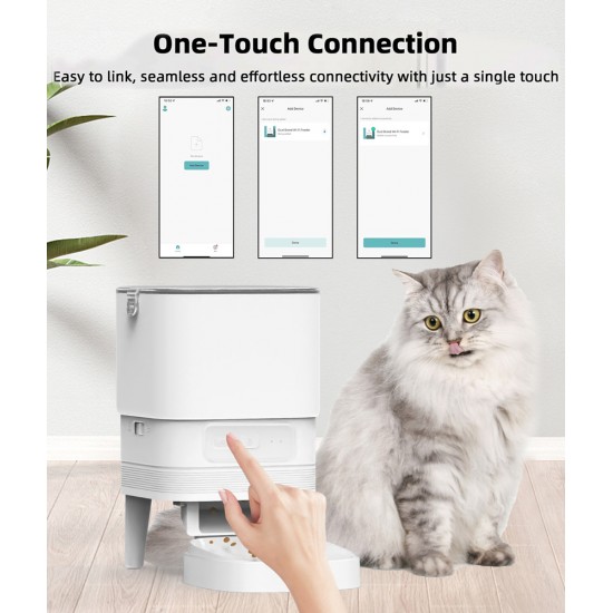 BRUNO smart ταΐστρα κατοικίδιων BRN-0232, 4L, WiFi, λευκή