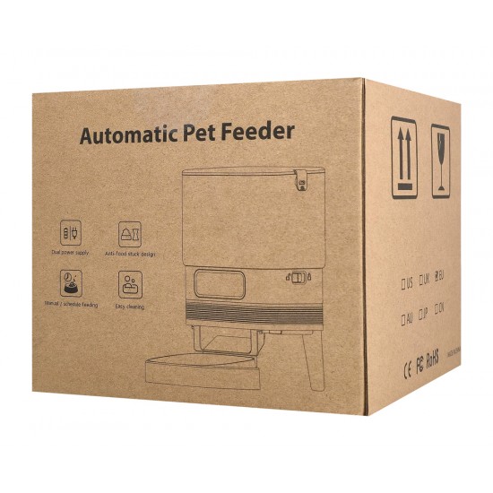 BRUNO smart ταΐστρα κατοικίδιων BRN-0232, 4L, WiFi, λευκή