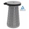 HOME USE πτυσσόμενο καρεκλάκι HUH-0231, αντοχή έως 250kg, 25.5x45cm, γκρι