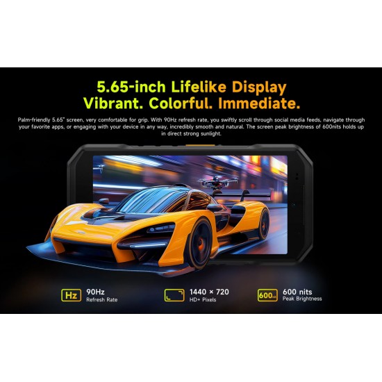 ULEFONE smartphone Armor X32, 5.65", 6/128GB, 5500mAh, IP68/IP69K, μαύρο