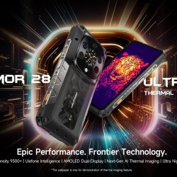 ULEFONE smartphone Armor 28 Ultra Thermal, 6.67" & 1.04, 16/1TB, 5G, 10600mAh, IP68/IP69K, μαύρο
