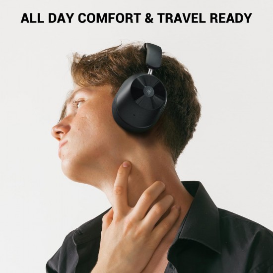 ONEODIO headphones Focus A5, ενσύρματα & ασύρματα, Hybrid ANC, 40mm, 600mAh, μαύρο