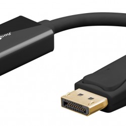 GOOBAY αντάπτορας DisplayPort σε HDMI 75269, 4K/60Hz, 0.1m, μαύρος