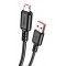 KAKUSIGA καλώδιο micro USB σε USB KSC-982, 3A, 480Mbps, 1m, μαύρο