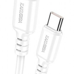 KAKUSIGA καλώδιο USB-C σε USB-C KSC-982, 60W, 480Mbps, 1m, λευκό