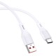 KAKUSIGA καλώδιο USB-C σε USB KSC-953, σιλικόνης, 3A, 480Mbps, 1m, λευκό