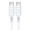 KAKUSIGA καλώδιο USB-C σε USB-C KSC-710, 60W, 480Mbps, 1.2m, λευκό