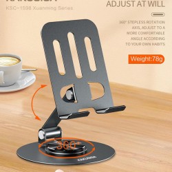 KAKUSIGA επιτραπέζια βάση smartphone KSC-1598, foldable, μαύρη