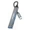 KAKUSIGA USB hub KSC-1417, 4x θυρών, USB 3.0, 5Gbps, USB-C σύνδεση, γκρι