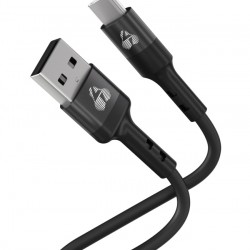 POWERTECH καλώδιο USB-C σε USB PTR-0161, σιλικόνης, 60W, 480Mbps, 1m, μαύρο