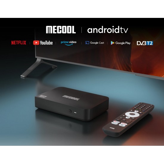 MECOOL TV Box KT2 με ψηφιακό δέκτη DVB-T2, 4K, 2/32GB, WiFi, Google/Netflix πιστοποίηση, Android 11