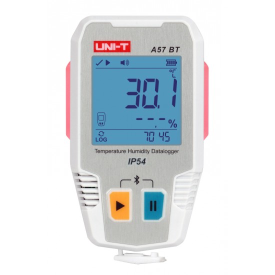 UNI-T ψηφιακό θερμόμετρο & υγρασιόμετρο A57 BT, -40~85 °C, Bluetooth, IP54