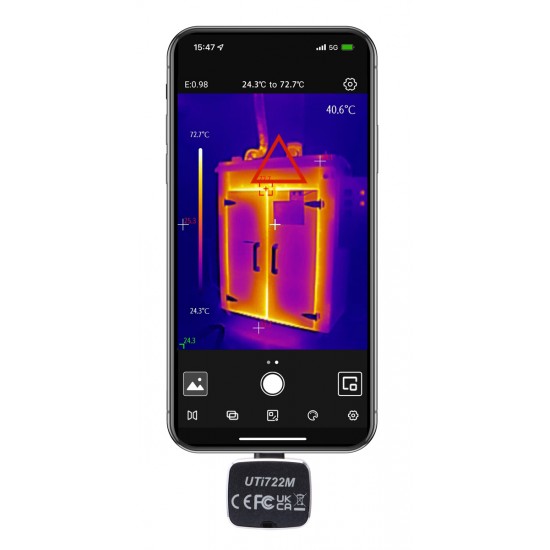 UNI-T συσκευή θερμικής απεικόνισης UTi722M για smartphone, USB-C, 20 °C έως 450 °C