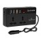 POWERTECH inverter αυτοκινήτου PTL-023, 200W, 12V DC σε 220V AC, με USB-C/3x USB