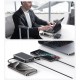 USAMS power bank CD228 με 2x καλώδια, 2x θύρες εξόδου, 10000mAh, 20W, γκρι