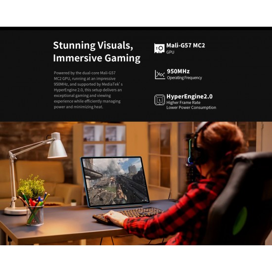 TECLAST tablet T70, 14", 8/256GB, 4G, Android 14, 10000mAh, μπλε