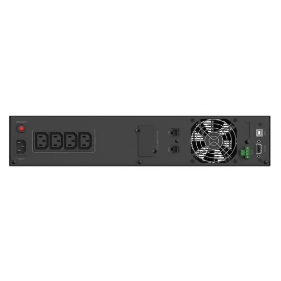 POWERTECH UPS Line Interactive PT-1408 για rack 2U, με οθόνη, 2200VA/1540W, 4x AC output