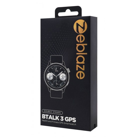 ZEBLAZE smartwatch Btalk 3 GPS, heart rate, 1.43" AMOLED, GPS, 3 ATM, γκρι