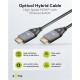 GOOBAY καλώδιο HDMI 2.1 76277 με Ethernet, AOC, 8K/60Hz, 48 Gbps, 40m, μαύρο