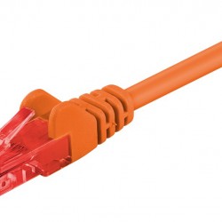 GOOBAY καλώδιο δικτύου 95259, CAT 6 U/UTP, CCA, 250MHz, 0.50m, πορτοκαλί