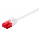 GOOBAY καλώδιο δικτύου 71550, CAT 6 U/UTP, slim, copper, 250MHz, 0.25m, λευκό