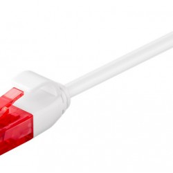 GOOBAY καλώδιο δικτύου 71549, CAT 6 U/UTP, slim, copper, 250MHz, 0.15m, λευκό