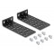 DELOCK σετ βάσεις τοποθέτησης για rack 67281, μαύρο, 2τμχ