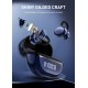 LDNIO earphones με θήκη φόρτισης T09, OWS, Φ10mm, 35/400mAh, μπλε