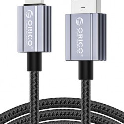 ORICO καλώδιο Lightning σε USB GQA12, 2.4A, 480Mbps, 1m, μαύρο