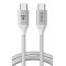 ORICO καλώδιο USB-C CDX-100CC, 100W, 480Mbps, 1m, λευκό