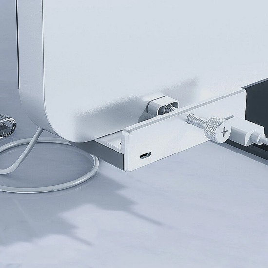 ORICO USB hub MH4PU-P με σφιγκτήρα, 4x θυρών, 5Gbps, USB σύνδεση, ασημί