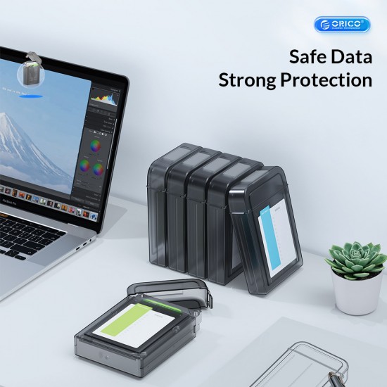 ORICO θήκη προστασίας για 2x 2.5" HDD PPH25, γκρι/διάφανη