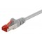 GOOBAY καλώδιο δικτύου 50886, CAT 6 S/FTP, copper, 250MHz, 1m, γκρι