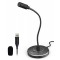 CMTECK επιτραπέζιο μικρόφωνο G009 με εύκαμπτο βραχίονα, omnidirectional, USB, μαύρο