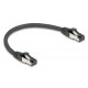 DELOCK καλώδιο δικτύου 80566, CAT 8.1 S/FTP, copper, 2000MHz, 0.25m, μαύρο