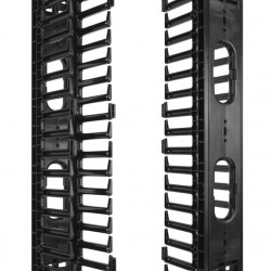 POWERTECH cable managment για rack NETW-0006, 23 θέσεων, πλαστικό, 2τμχ